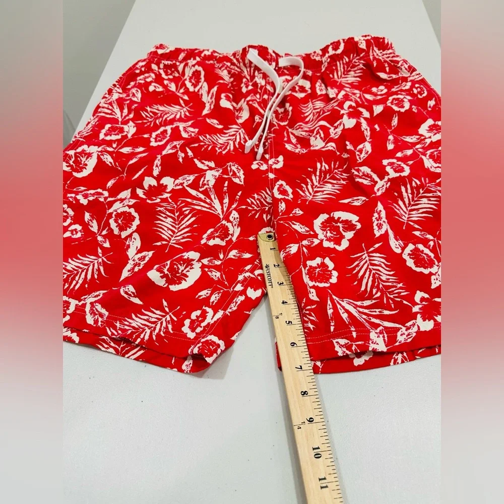 Polo Sport‎ Swim Trunks Mens Sz L Ralph Lauren Tropical Hawaiian Floral Read